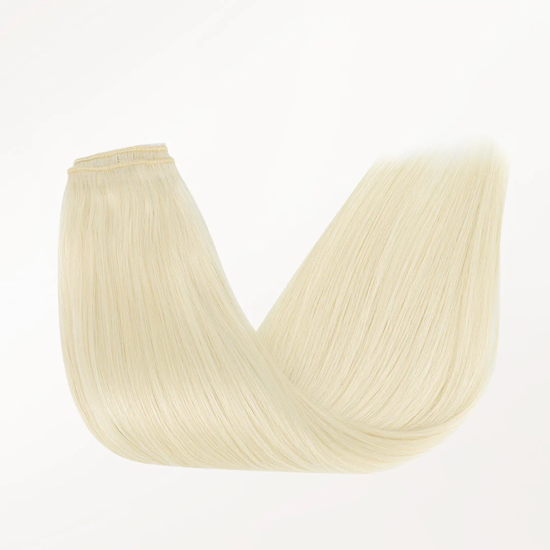 Platinum Blonde (60A) Pro & Wire Hair Extension (70g-140g) - Image 13