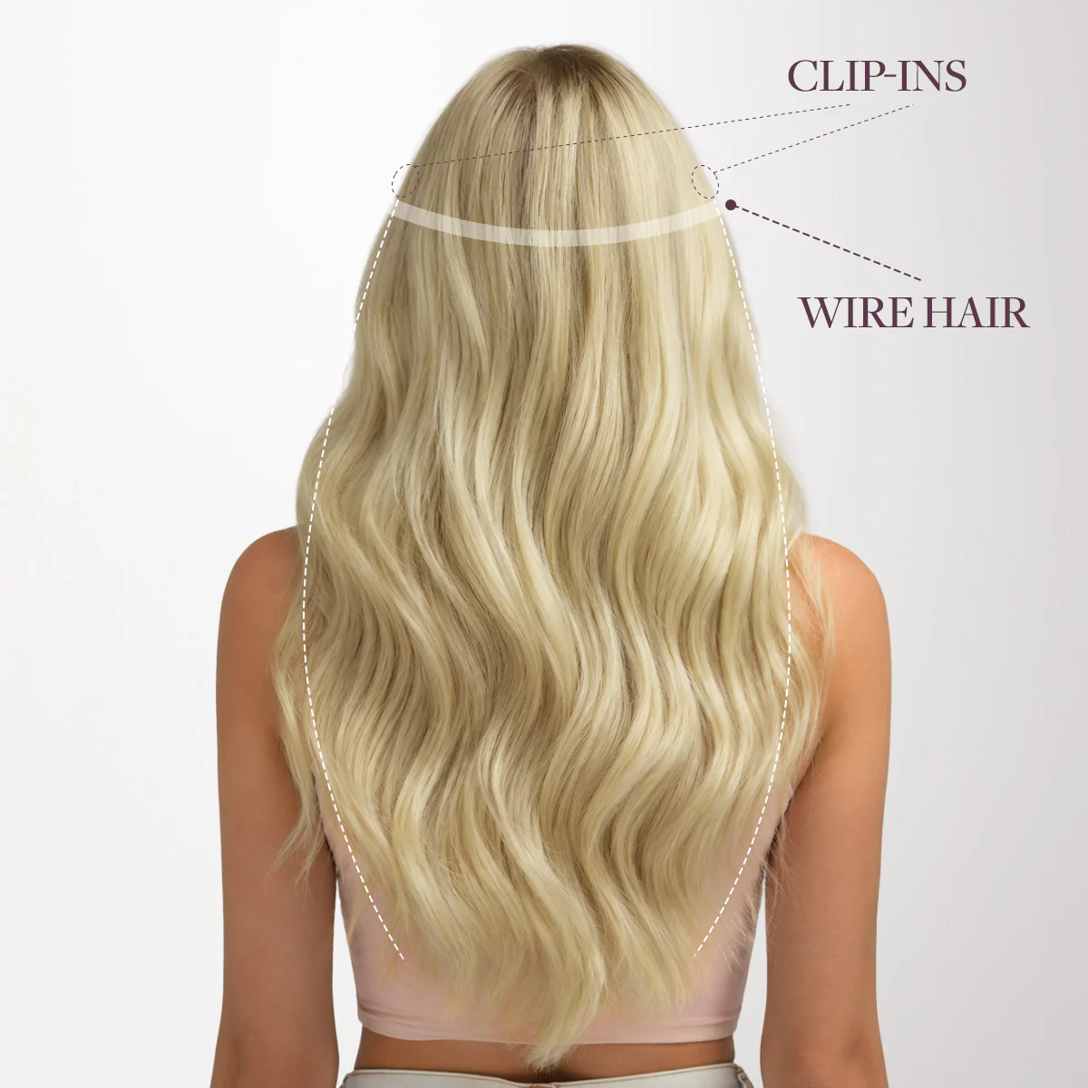 Caramel Blonde Balayage (4/27/4) Pro & Wire Hair Extension (70g-140g) - Image 6