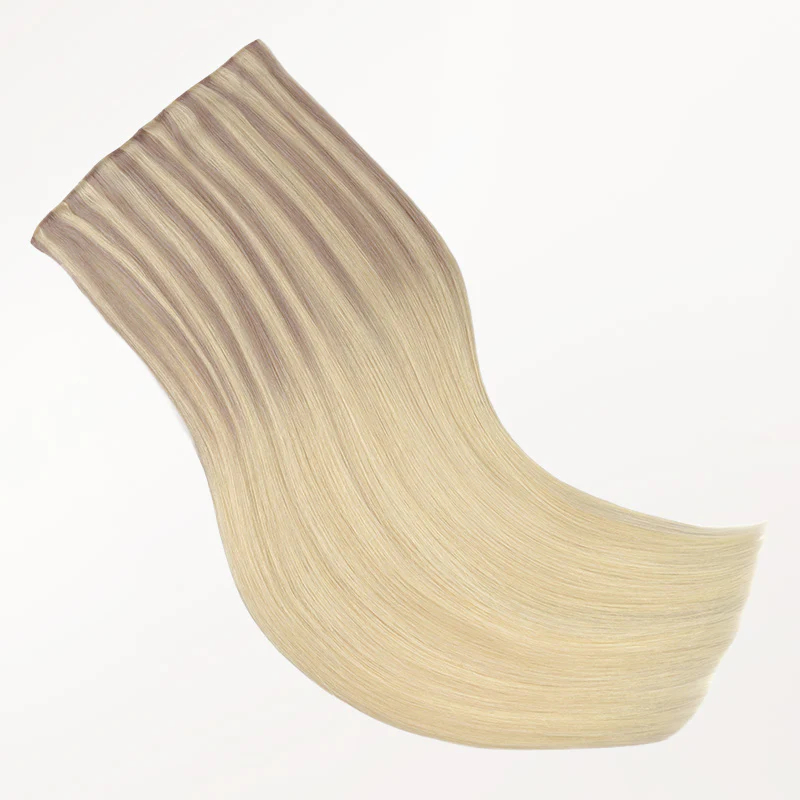 Platinum Blonde Balayage (17/22/60) Invisi Edge Seamless Clip-Ins (140g-160g) - Image 8