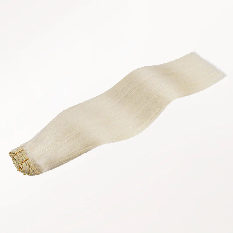 Pure Platinum Blonde (1000) Full Classic Clip-Ins (160g-220g) - Image 6