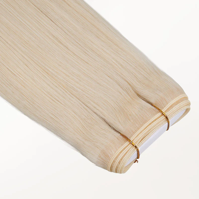 Pure Platinum Blonde (1000) Genius Tape Weft Hair Extensions 60g - Image 8