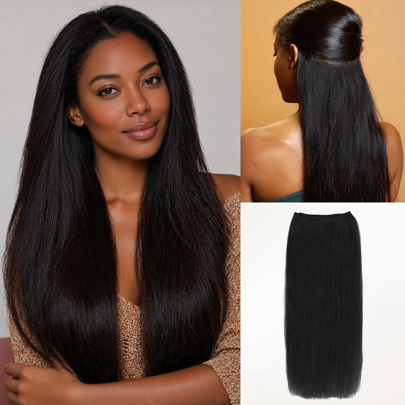 Silky Straight Undetectable Human Hair Extensions - Image 14