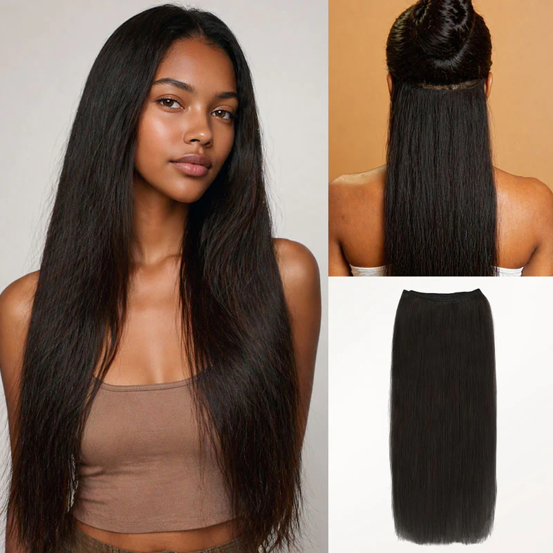 Silky Straight Undetectable Human Hair Extensions - Image 34