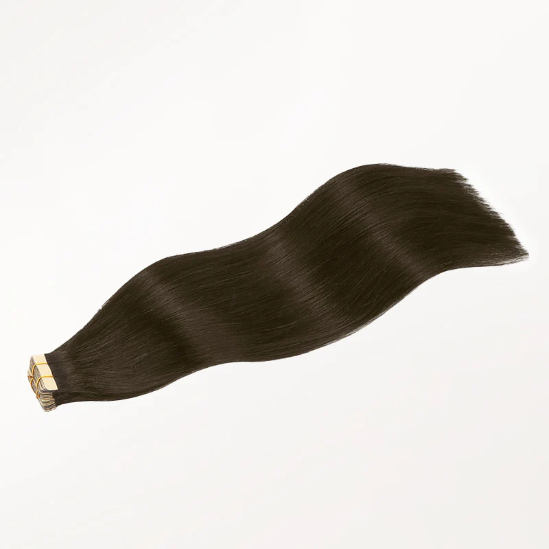 Tape-Ins Hair Extensions Brown Tones - Image 12