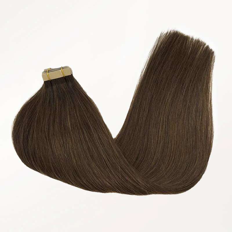 Tape-Ins Hair Extensions Brown Tones - Image 21