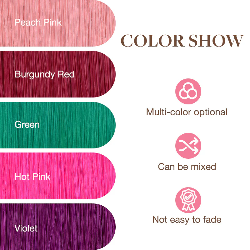 Peach Pink Color Tape-Ins (25g-30g) - Image 11